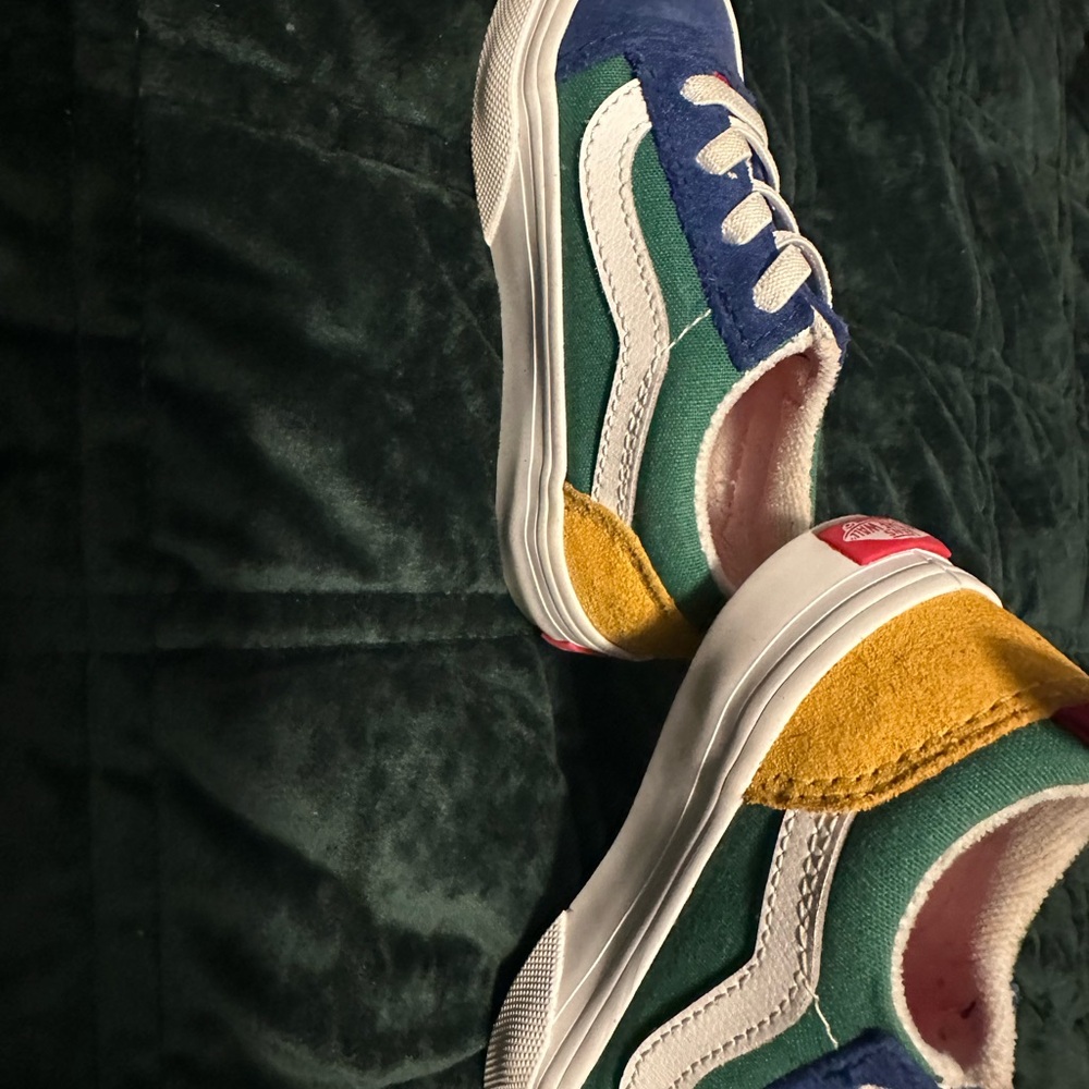 Vans Blue and Green Sneakers Classic Style
